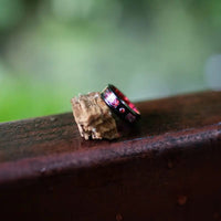 Anello di Jarl \"Sangue di Valhalla\" in tungsteno Anello di Jarl \"Sangue di Valhalla\" in tungsteno