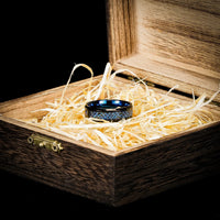 Anello di Jarl \"valhalla azure\" in tungsteno Anello di Jarl \"valhalla azure\" in tungsteno