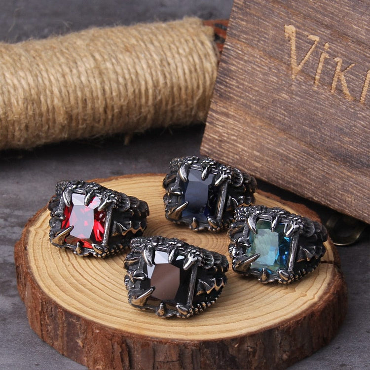 Anello vichingo \"Anello dei quattro fuochi del Drago Anello vichingo \"Anello dei quattro fuochi del Drago
