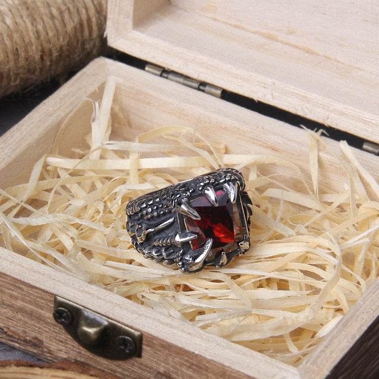 Anello vichingo \"Anello dei quattro fuochi del Drago Anello vichingo \"Anello dei quattro fuochi del Drago