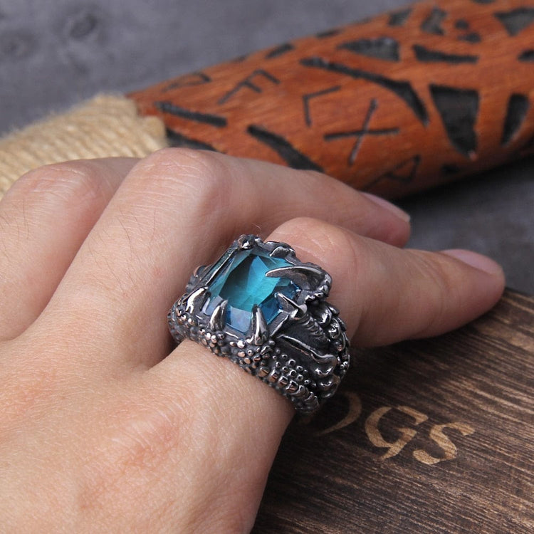 Anello vichingo \"Anello dei quattro fuochi del Drago Anello vichingo \"Anello dei quattro fuochi del Drago