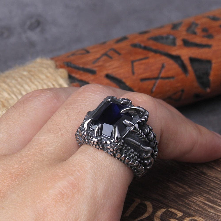 Anello vichingo \"Anello dei quattro fuochi del Drago Anello vichingo \"Anello dei quattro fuochi del Drago