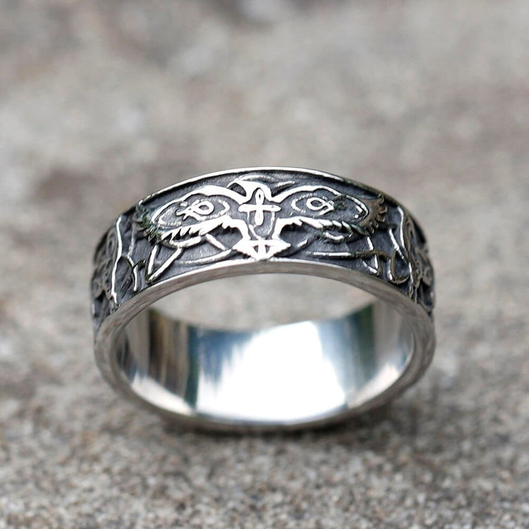 Anello vichingo \"Anello delle ali di Odino Anello vichingo \"Anello delle ali di Odino
