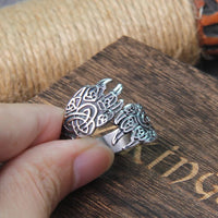 Anello vichingo \"Potere dell'orso Anello vichingo \"Potere dell'orso