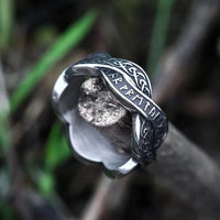 Anello con runa vichinga distorta Anello con runa vichinga distorta