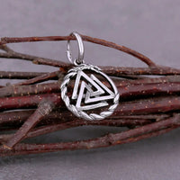 Orecchini in acciaio inossidabile Valknut Orecchini in acciaio inossidabile Valknut