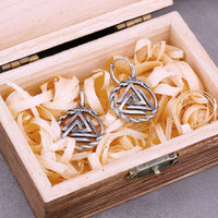 Orecchini in acciaio inossidabile Valknut Orecchini in acciaio inossidabile Valknut