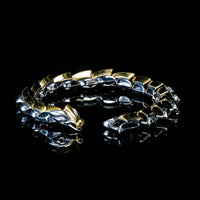 Bracciale a serpente \"Ira di Jörmungand\" - Oro / Argento Bracciale a serpente \"Ira di Jörmungand\" - Oro / Argento