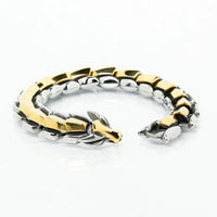 Bracciale a serpente \"Ira di Jörmungand\" - Oro / Argento Bracciale a serpente \"Ira di Jörmungand\" - Oro / Argento