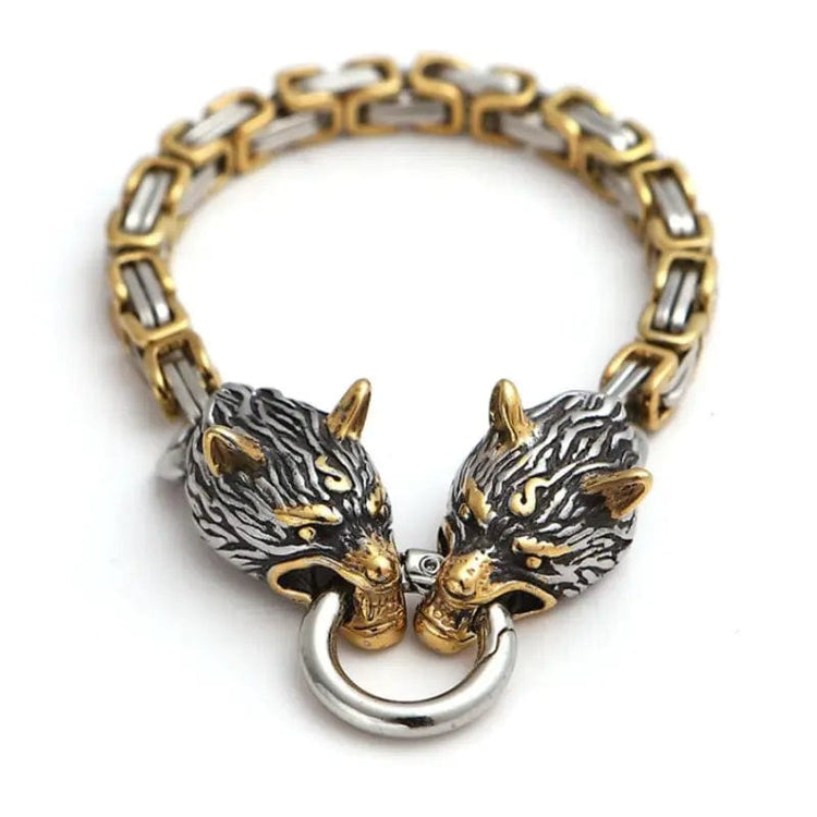 Bracciale del lupo gigante d'oro - Fenrir Bracciale del lupo gigante d'oro - Fenrir