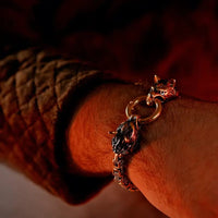 Bracciale del lupo gigante d'oro - Fenrir Bracciale del lupo gigante d'oro - Fenrir