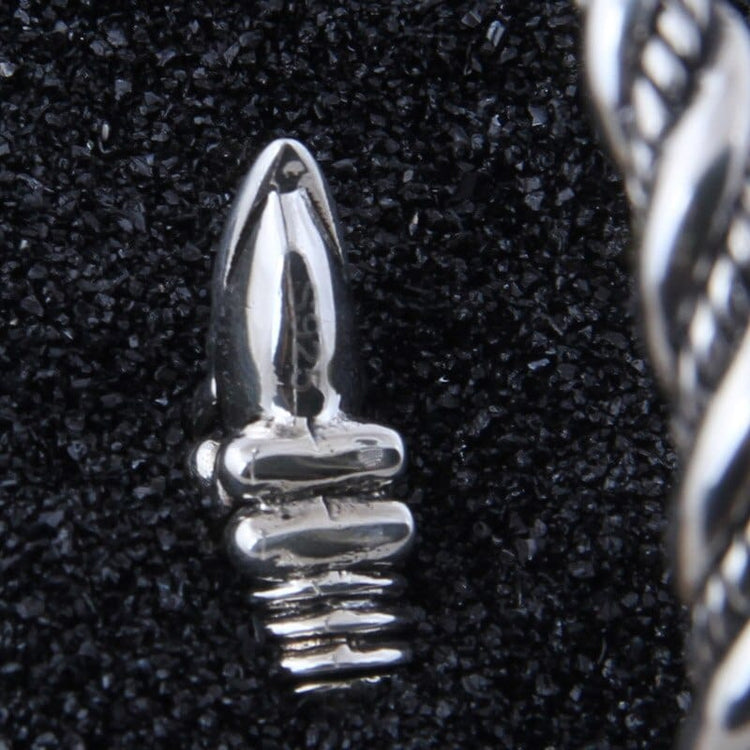 Bracciale vichingo in argento 925 - I corvi di Odino Bracciale vichingo in argento 925 - I corvi di Odino