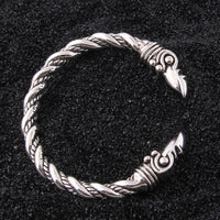 Bracciale vichingo in argento 925 - I corvi di Odino Bracciale vichingo in argento 925 - I corvi di Odino
