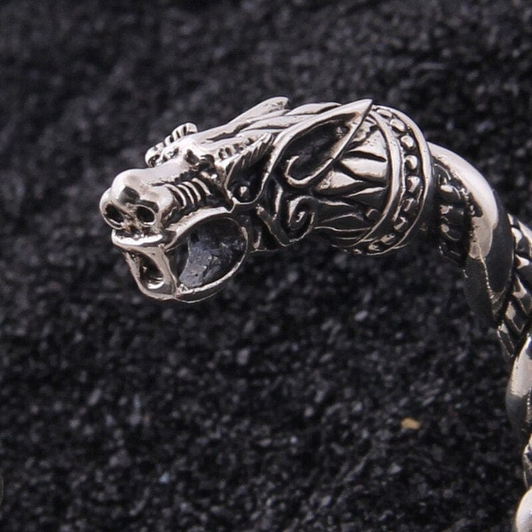Bracciale vichingo in argento 925 - Le Regard des Loups Bracciale vichingo in argento 925 - Le Regard des Loups