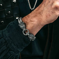 Bracciale vichingo Testa di lupo - Fenrir Bracciale vichingo Testa di lupo - Fenrir
