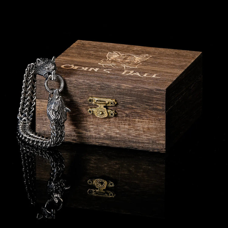 Bracciale vichingo Testa di lupo - Fenrir Bracciale vichingo Testa di lupo - Fenrir