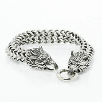 Bracciale vichingo Testa di lupo - Fenrir Bracciale vichingo Testa di lupo - Fenrir