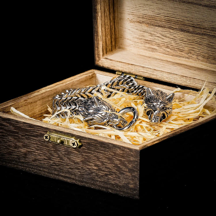 Bracciale vichingo Testa di lupo - Fenrir Bracciale vichingo Testa di lupo - Fenrir