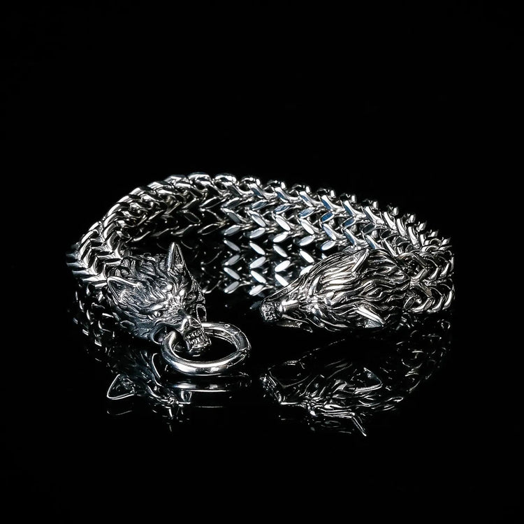 Bracciale vichingo Testa di lupo - Fenrir Bracciale vichingo Testa di lupo - Fenrir