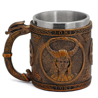 Tazza vichinga \"Tazza Loki malvagio Tazza vichinga \"Tazza Loki malvagio
