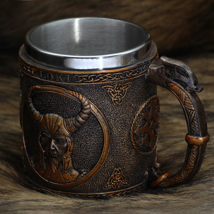 Tazza vichinga \"Tazza Loki malvagio Tazza vichinga \"Tazza Loki malvagio