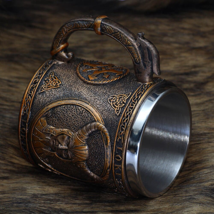 Tazza vichinga \"Tazza Loki malvagio Tazza vichinga \"Tazza Loki malvagio