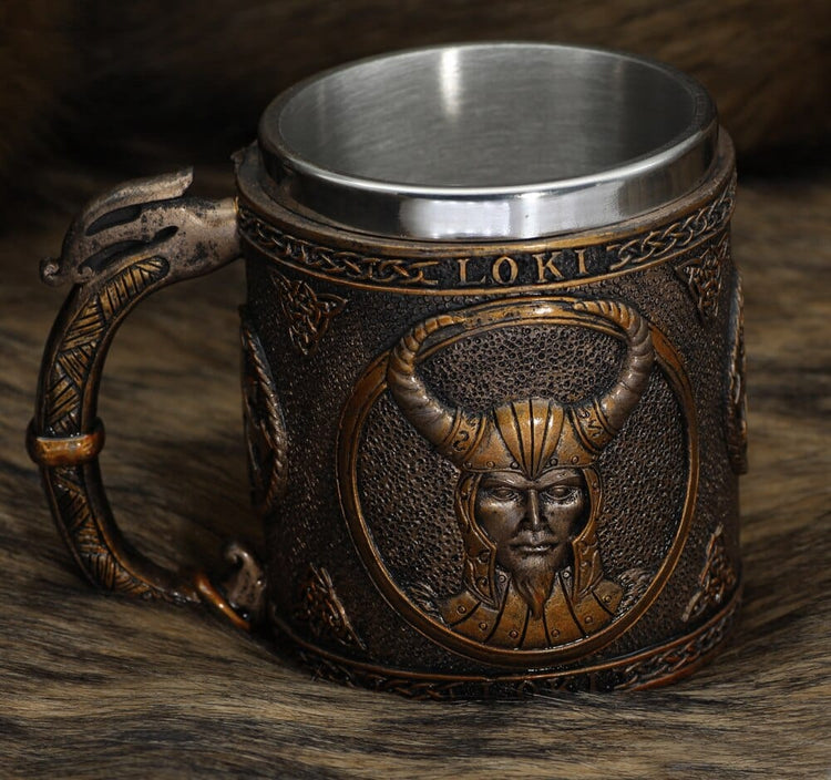 Tazza vichinga \"Tazza Loki malvagio Tazza vichinga \"Tazza Loki malvagio