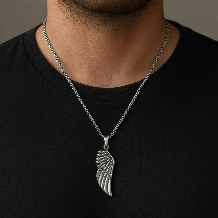 Collana con ali della libertà \"Crea il tuo destino Collana con ali della libertà \"Crea il tuo destino