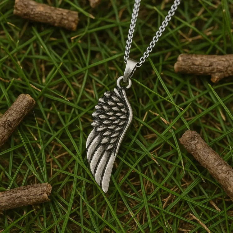 Collana con ali della libertà \"Crea il tuo destino Collana con ali della libertà \"Crea il tuo destino