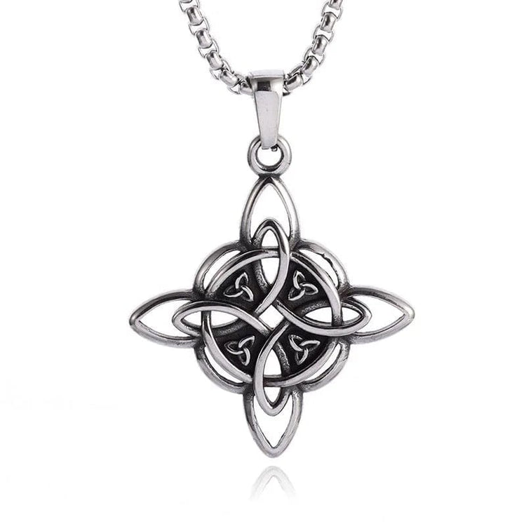 Collana \"Vita eterna\" Nodo celtico della trinità Collana \"Vita eterna\" Nodo celtico della trinità