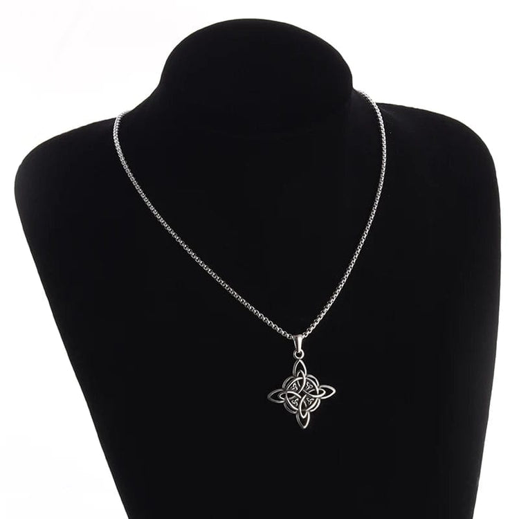 Collana \"Vita eterna\" Nodo celtico della trinità Collana \"Vita eterna\" Nodo celtico della trinità