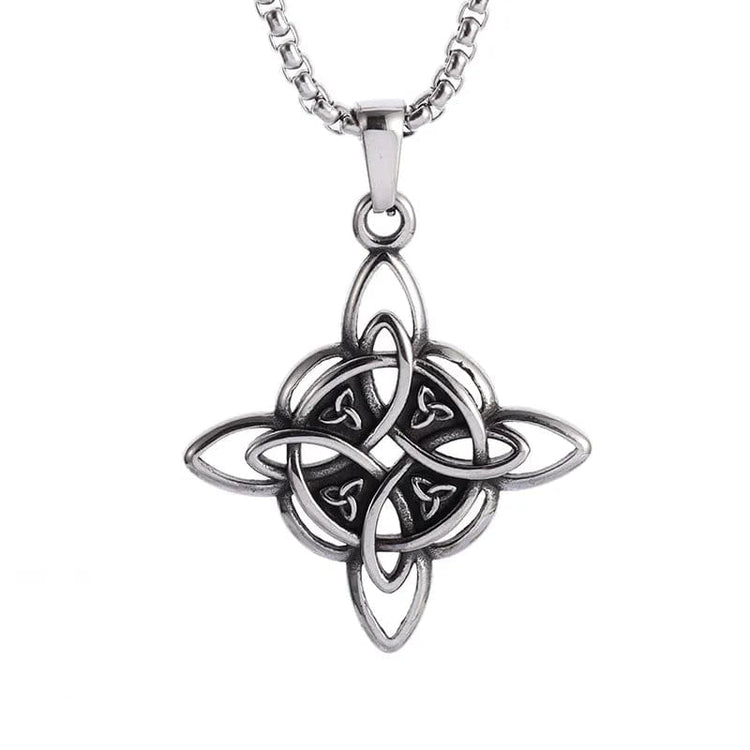 Collana \"Vita eterna\" Nodo celtico della trinità Collana \"Vita eterna\" Nodo celtico della trinità