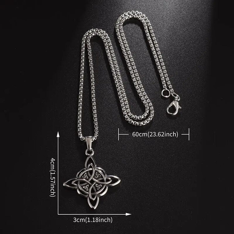 Collana \"Vita eterna\" Nodo celtico della trinità Collana \"Vita eterna\" Nodo celtico della trinità