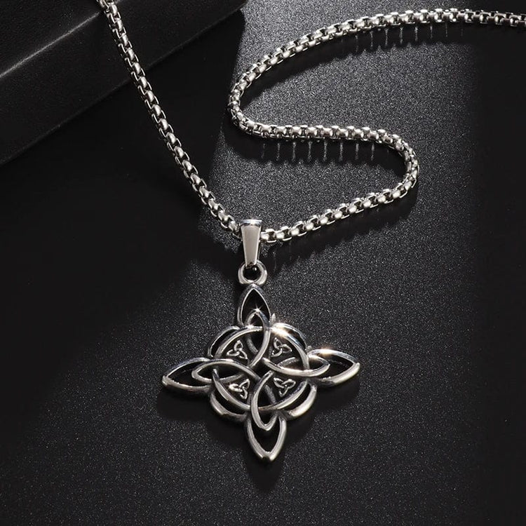 Collana \"Vita eterna\" Nodo celtico della trinità Collana \"Vita eterna\" Nodo celtico della trinità