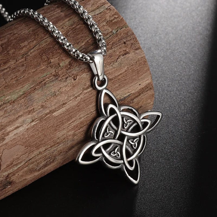 Collana \"Vita eterna\" Nodo celtico della trinità Collana \"Vita eterna\" Nodo celtico della trinità