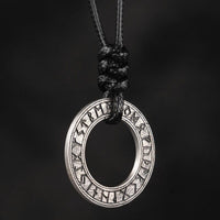 Collana vichinga d'argento 925 - Cerchio runico Collana vichinga d'argento 925 - Cerchio runico