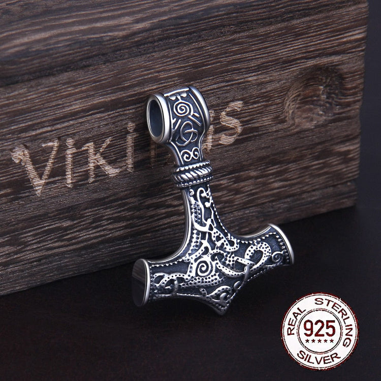 Ciondolo in argento 925 - Mjolnir Ciondolo in argento 925 - Mjolnir