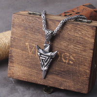 Collana vichinga \"La lancia di Odino\" Collana Valknut Collana vichinga \"La lancia di Odino\" Collana Valknut