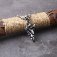 Collana vichinga \"La lancia di Odino\" Collana Valknut Collana vichinga \"La lancia di Odino\" Collana Valknut