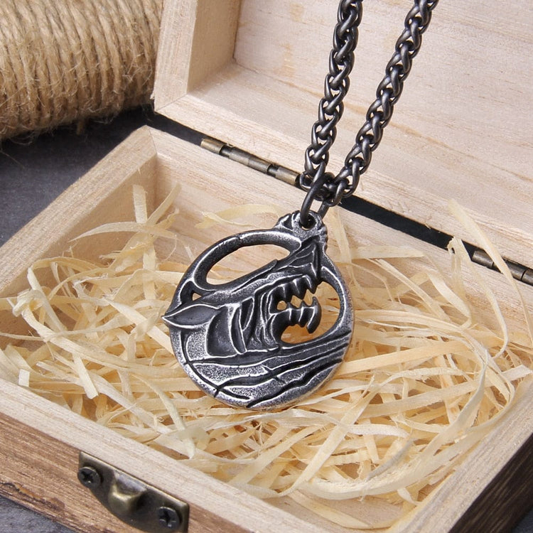 Collana vichinga \"Ciondolo dell'indomabile Fenrir Collana vichinga \"Ciondolo dell'indomabile Fenrir