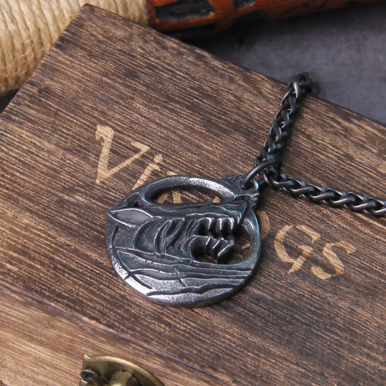Collana vichinga \"Ciondolo dell'indomabile Fenrir Collana vichinga \"Ciondolo dell'indomabile Fenrir