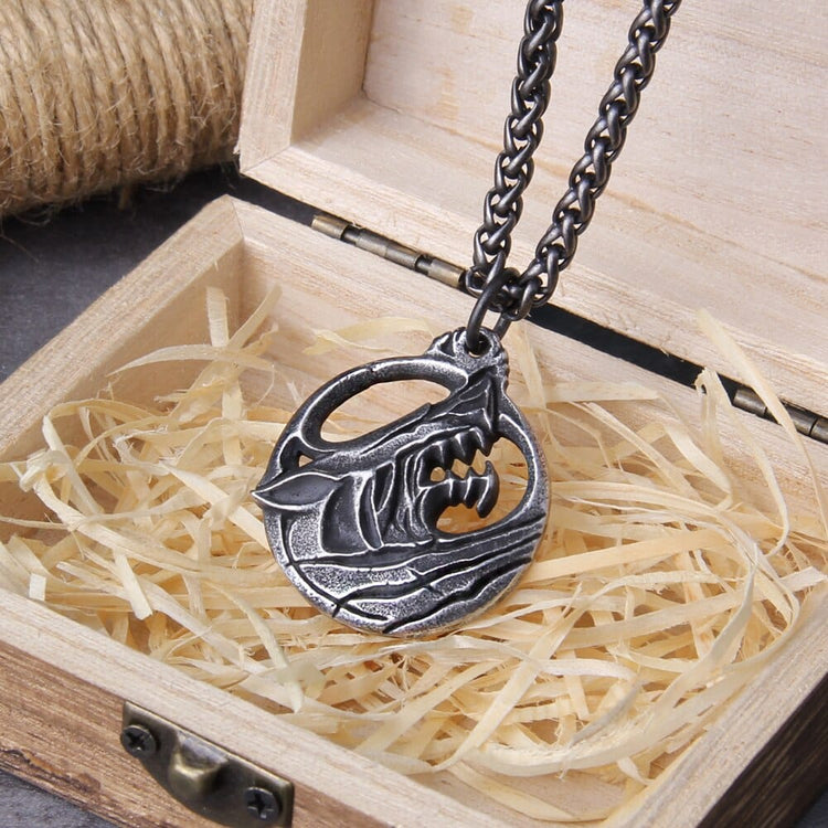 Collana vichinga \"Ciondolo dell'indomabile Fenrir Collana vichinga \"Ciondolo dell'indomabile Fenrir