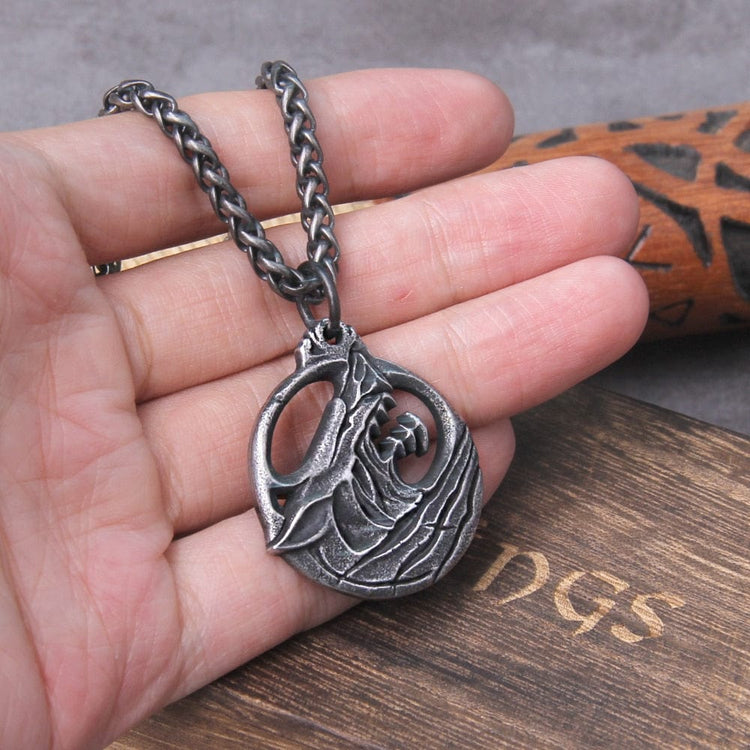Collana vichinga \"Ciondolo dell'indomabile Fenrir Collana vichinga \"Ciondolo dell'indomabile Fenrir