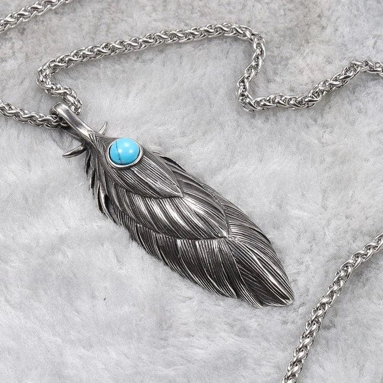 Collana vichinga di piume eterne Collana vichinga di piume eterne