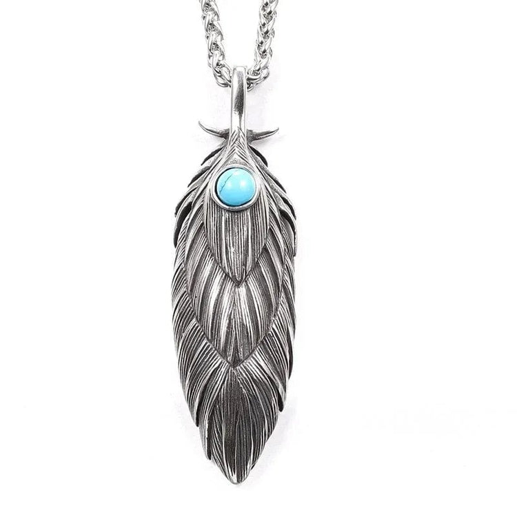 Collana vichinga di piume eterne Collana vichinga di piume eterne