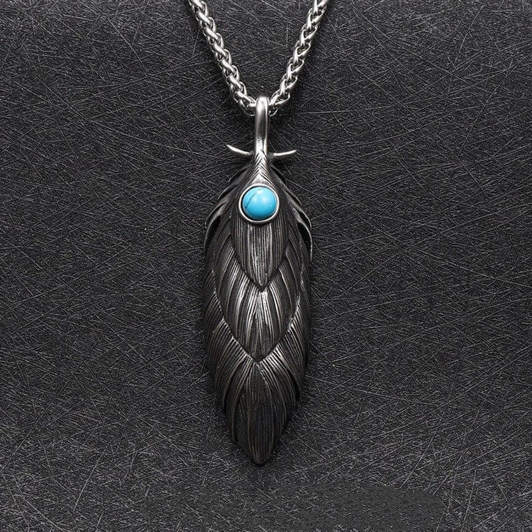 Collana vichinga di piume eterne Collana vichinga di piume eterne