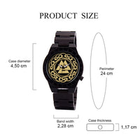 Orologio di legno - Valknut Orologio di legno - Valknut