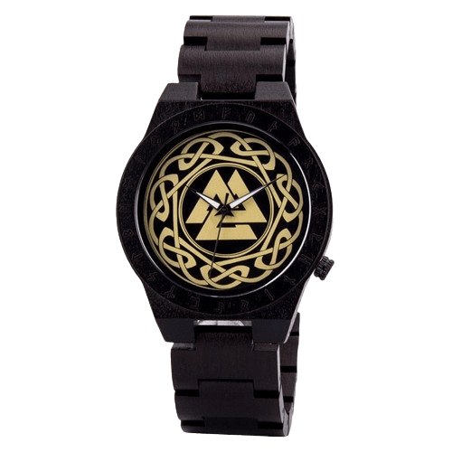 Orologio di legno - Valknut Orologio di legno - Valknut