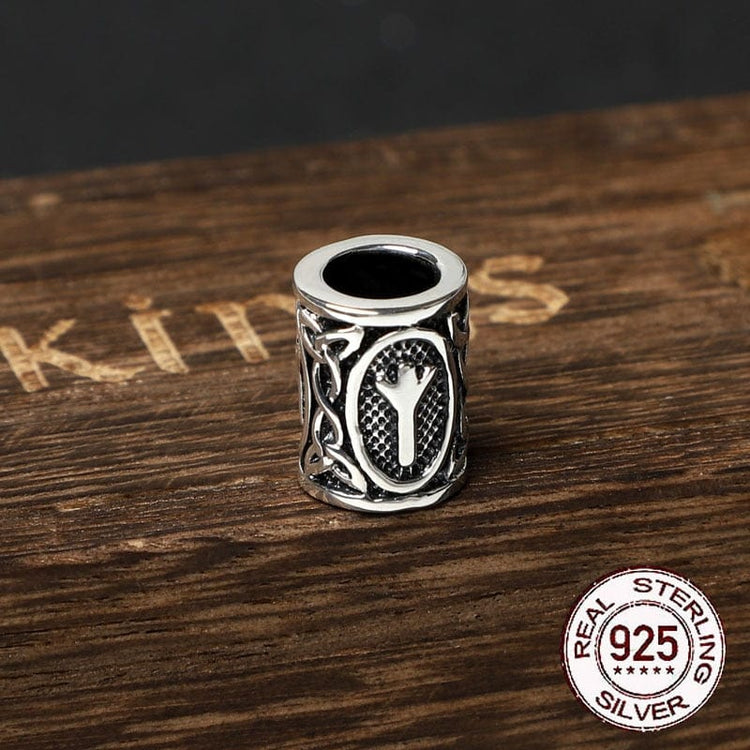 Perle di barba vichinghe in argento 925 - Collezione di rune Perle di barba vichinghe in argento 925 - Collezione di rune