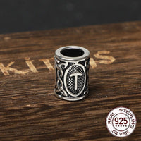 Perle di barba vichinghe in argento 925 - Collezione di rune Perle di barba vichinghe in argento 925 - Collezione di rune